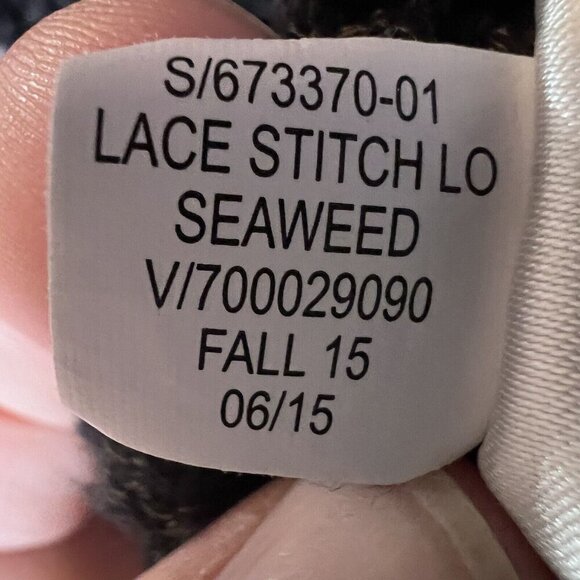 Banana Republic Cardigan Black Lace Stitch Button Front Women's Size M - Picture 7 of 10